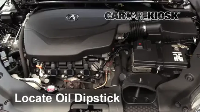 2016 Acura TLX SH-AWD 3.5L V6 Aceite Controlar nivel de aceite